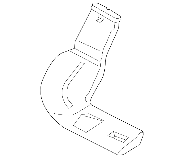 CJ5Z-19B680-F Деталь FLOOR DUCT, LEFT