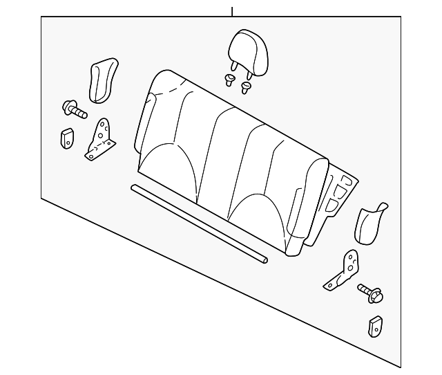 EF2057350A35 Деталь SEAT BACK ASSY