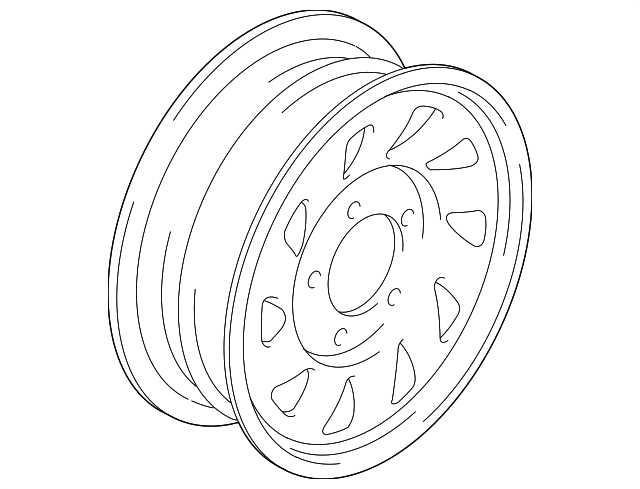 91175609 Деталь WHEEL, STEEL