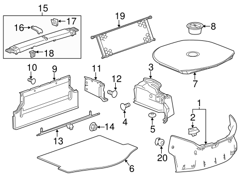 Camaro INTERIOR TRIM - REAR BODY 3