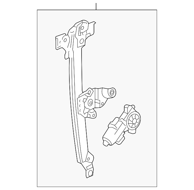 22803636 Деталь WINDOW REGULATOR, LEFT