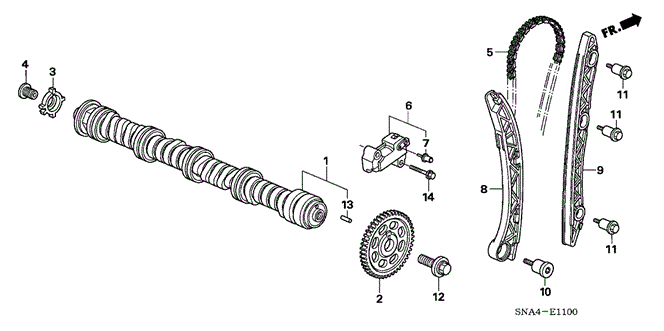 CIVIC SEDAN CAMSHAFT - CAM CHAIN (1.8L)