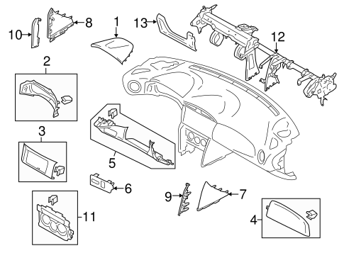 FR-S INSTRUMENT PANEL COMPONENTS