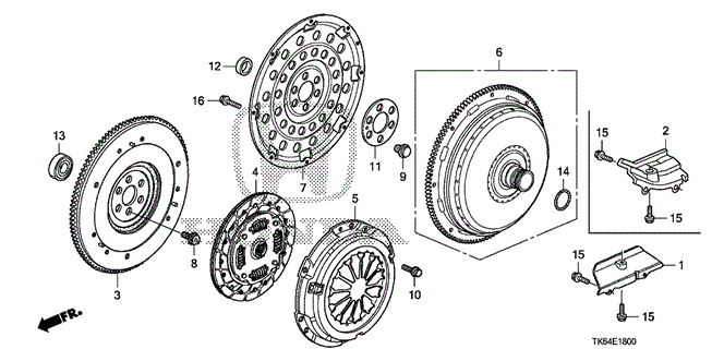 ENGINE/CLUTCH - TORQUE CONVERTER for 2010 Honda FIT #1
