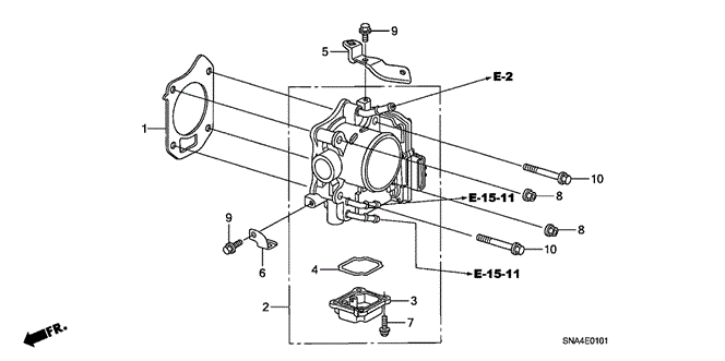 CIVIC SEDAN THROTTLE BODY (2.0L)