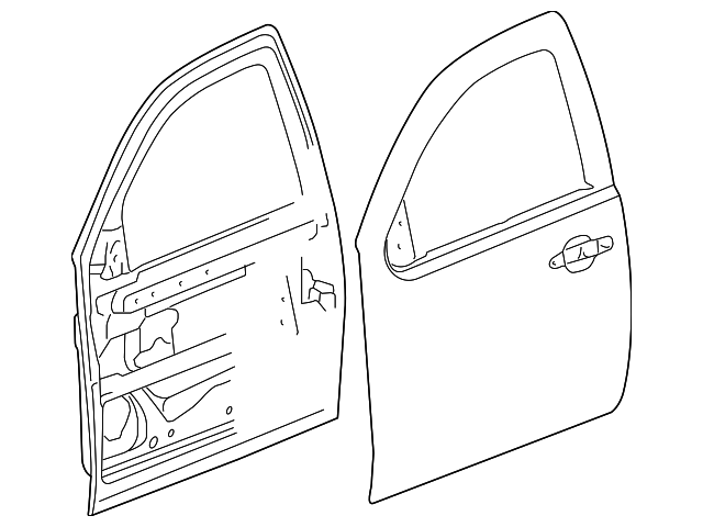 20970075 Деталь DOOR SHELL, LEFT