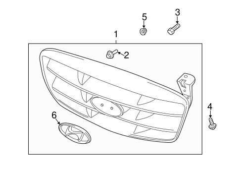 Elantra GRILLE & COMPONENTS 2