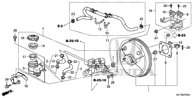 CR-Z BRAKE MASTER CYLINDER  - MASTER POWER