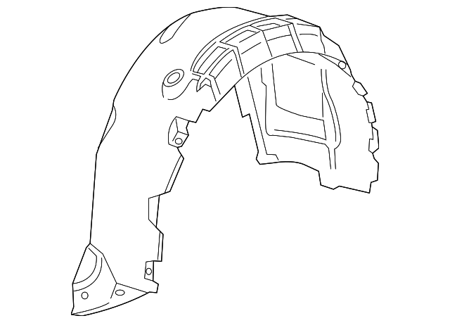22887232 Деталь WHEELHOUSE LINER, RIGHT