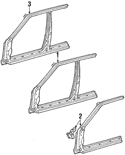 1986 Honda CIVIC SEDAN PANEL SET, L. FR. (OUTER) - (04711SB4306ZZ) 1986 Honda CIVIC SEDAN PANEL SET, L. FR. (OUTER) - (04711SB4306ZZ)