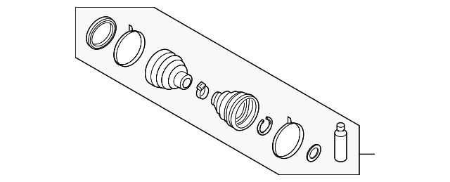 49693-2J000 Деталь BOOT KIT, RIGHT