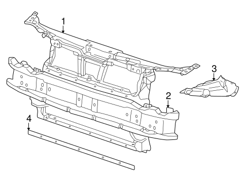 Cabrio RADIATOR SUPPORT