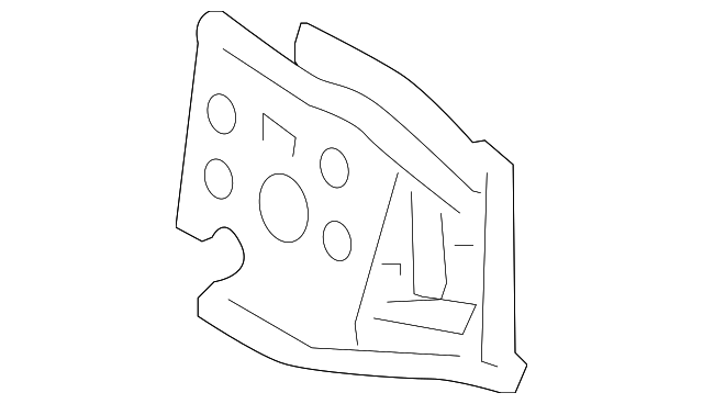 58384-02100 Деталь REAR BODY PANEL GUSSET, RIGHT