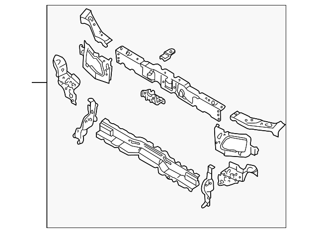 LC62-53-110L Деталь RADIATOR SUPPORT