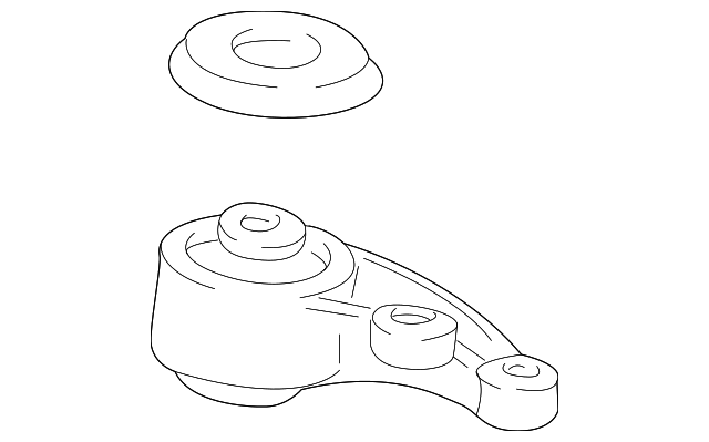 50820-SL0-980 Деталь RUBBER, SIDE ENGINE MOUNTING (AT)