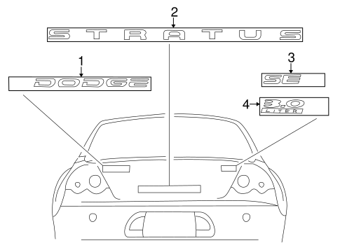 Stratus EXTERIOR TRIM - TRUNK 2