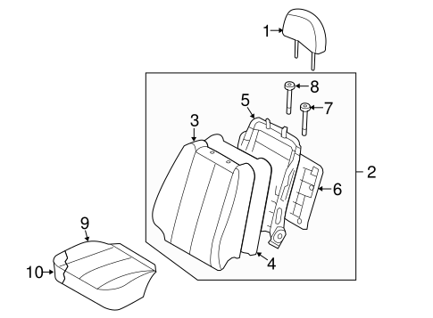 Sonata DRIVER SEAT COMPONENTS 2