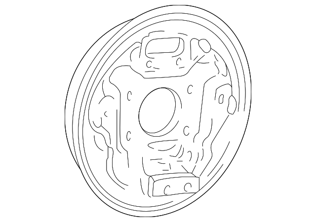 58365-25200 BACKING PLATE, RIGHT