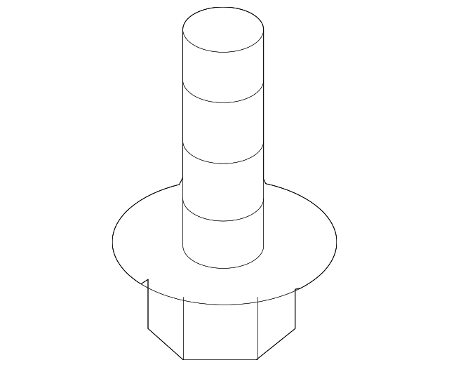 0834051208 Деталь SPOILER ASSY SCREW
