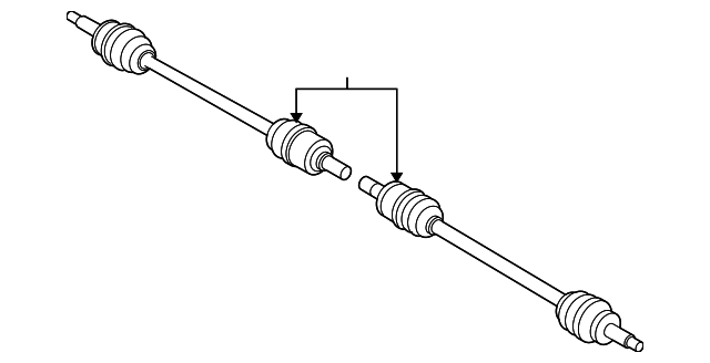 49600-3J050 AXLE ASSY, LEFT