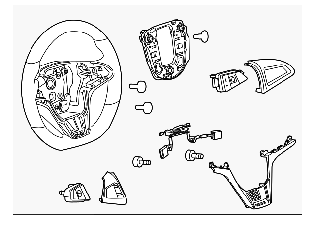 22925461 Деталь STEERING WHEEL