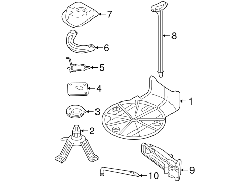 Cooper SPARE TIRE BRACKETS