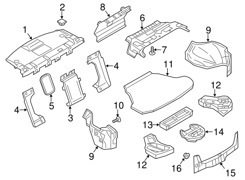 Q50 INTERIOR TRIM - REAR BODY 2