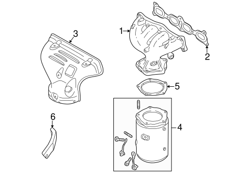 Protege EXHAUST COMPONENTS 2
