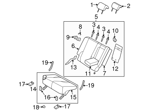 Sportage REAR SEAT COMPONENTS 2