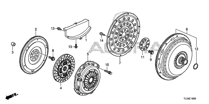 TSX SEDAN CLUTCH - TORQUE CONVERTER