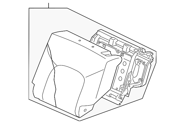 MR966157YA Деталь SEAT BACK ASSY, LEFT