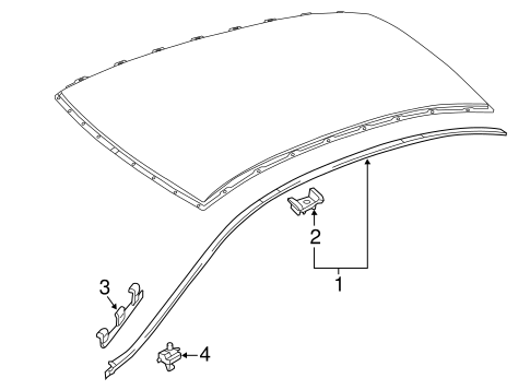 C300 EXTERIOR TRIM - ROOF
