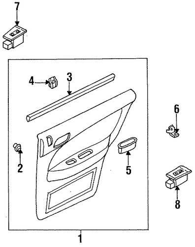 Sephia REAR DOOR TRIM