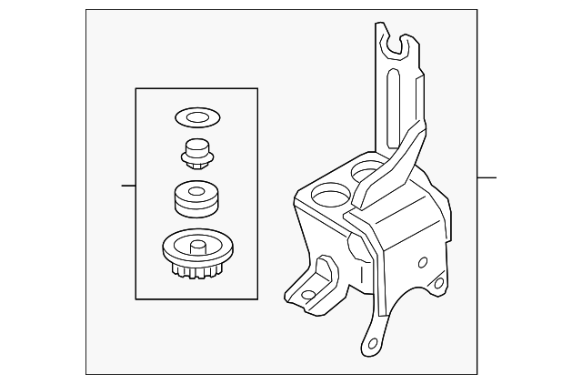 FL3Z-2C304-A Деталь MOUNT BRACKET