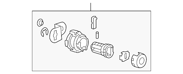 19120480 Деталь LOCK CYLINDER, LEFT