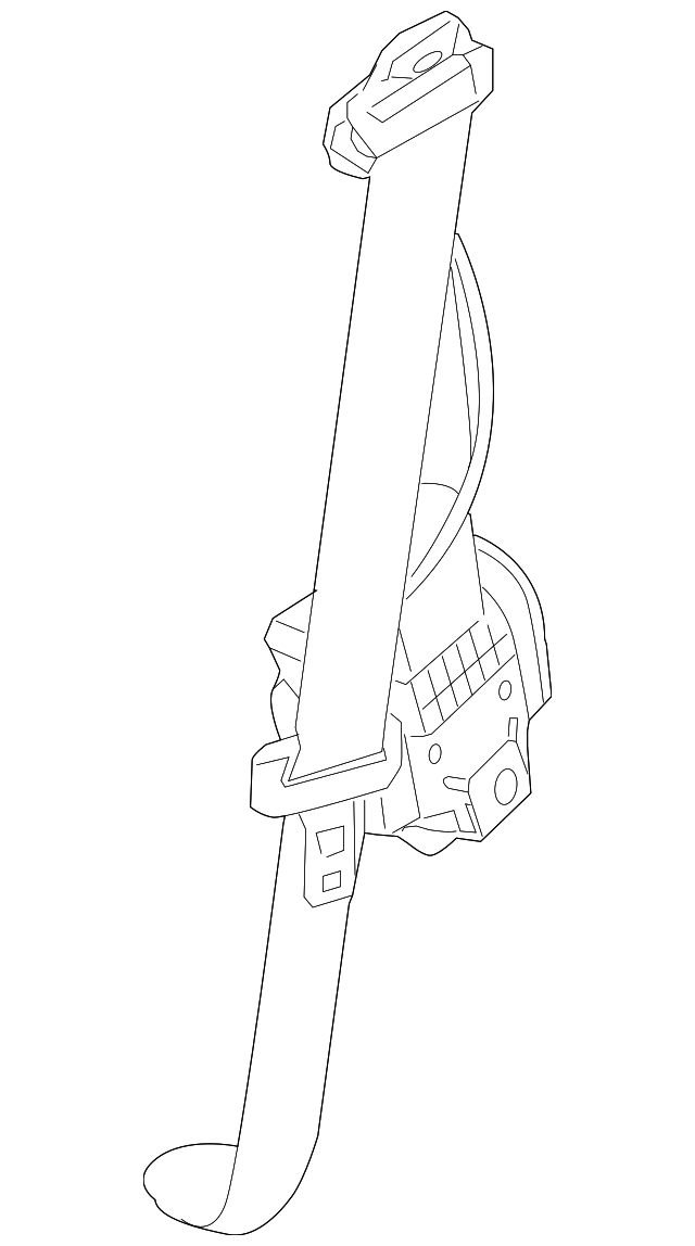 ZF39BD5AF Деталь BELT & RETRACTOR, LEFT