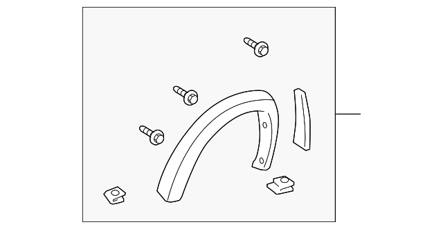 75088-0C030-B1 Деталь WHEEL FLARE, LEFT