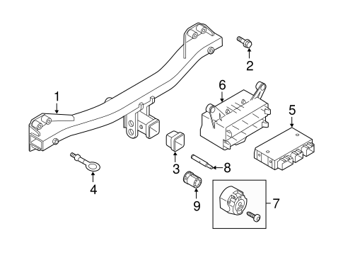 Touareg TRAILER HITCH COMPONENTS