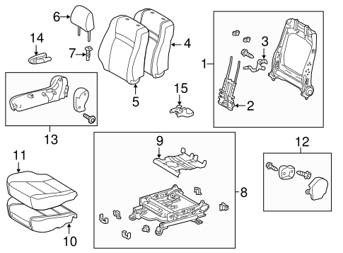 Camry PASSENGER SEAT COMPONENTS 2