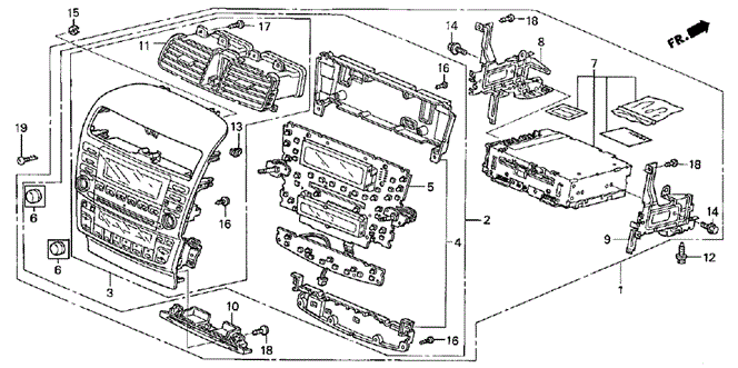 TSX SEDAN CENTER MODULE