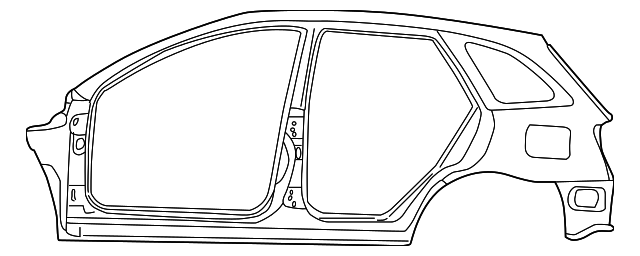B2YR7120X Деталь UNISIDE ASSY, LEFT