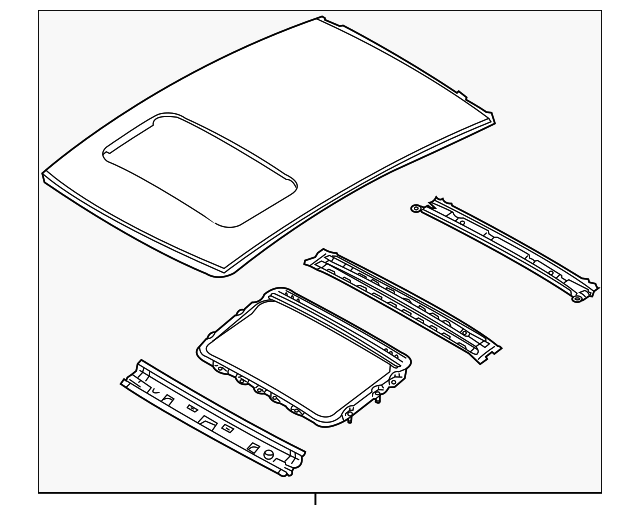 73100AL530 Деталь ROOF ASSY