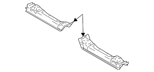 6118057L00 Деталь REAR CROSSMEMBER, LEFT