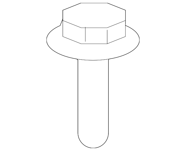90080-10402 Деталь SIDE RAIL BOLT, RIGHT
