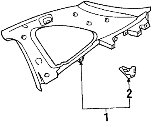 Escort INTERIOR TRIM - QUARTER PANELS