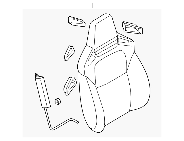 FF22-88-180E-02 Деталь SEAT BACK ASSY, LEFT
