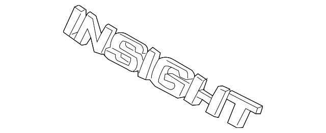 75722-TM8-A01 Деталь EMBLEM, RR. (INSIGHT)
