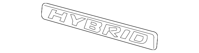 75723-TM8-A01 Деталь EMBLEM, RR. (HYBRID)