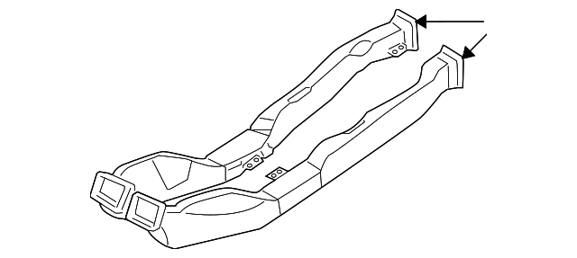 97020-3M100 Деталь REAR DUCT, RIGHT