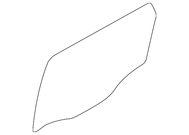83421-2P010 Деталь DOOR GLASS RIGHT REAR, RIGHT